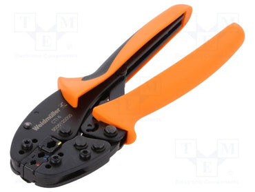 Weidmuller Pressing tool, Crimping tool for contacts, 0.5mm², 6mm², Oval crimping, Double crimp
