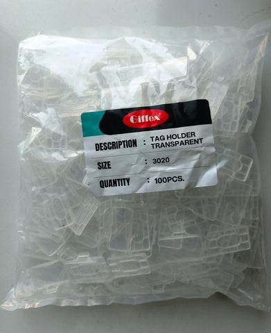 GIFFEX 3020 TAG HOLDER TRANSPARENT