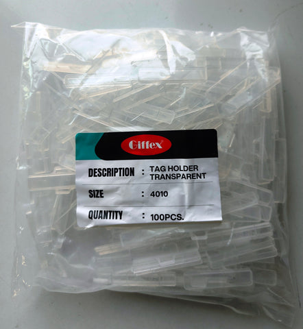 GIFFEX 4010 TAG HOLDER TRANSPARENT