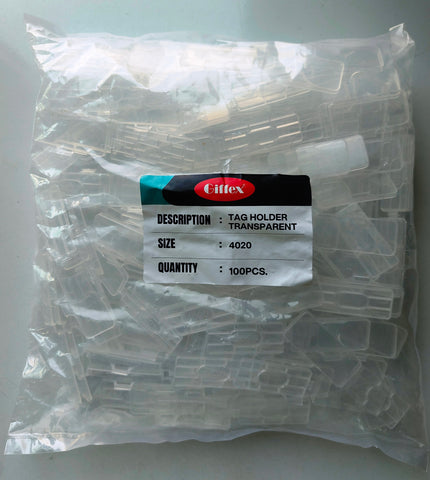 GIFFEX 4020 TAG HOLDER TRANSPARENT