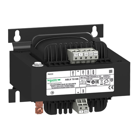 SCHNEIDER ABL6TS16B VOLTAGE TRANSFORMER 230/400 V, SEC 24V~ 160VA