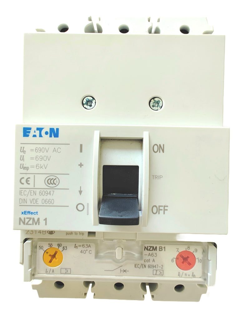 EATON NZMB1-A63 TRIPLE POLE MCCB 63A