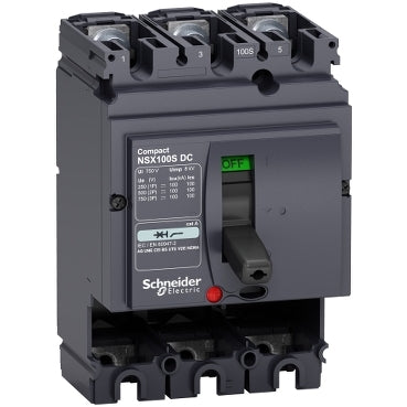 SCHNEIDER LV438018, TRIPLE POLE MCCB,  COMPACT NSX100S DC
