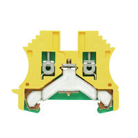 Weidmuller WPE 2.5 PE terminal, Screw connection, 2.5 mm², 300 A (2.5 mm²), Green/yellow