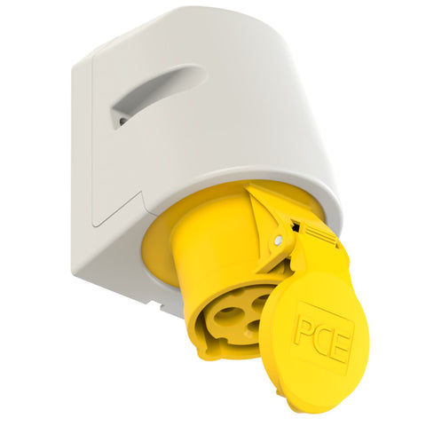 PCE CEE-wall mounted socket ; 3 pin; IP44; 16A