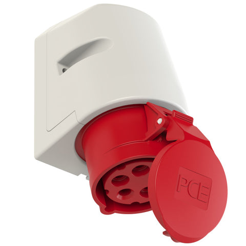 PCE CEE-wall mounted socket ; 5 pin; IP44; 16A