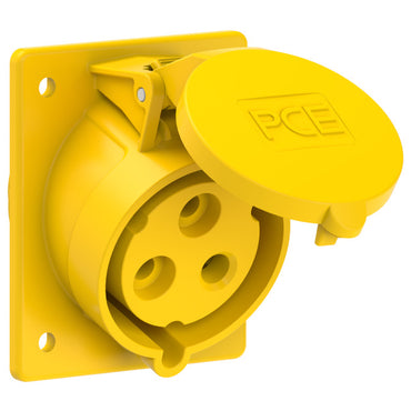 PCE CEE-flanged socket sloping; 3 pin; IP44; 32A