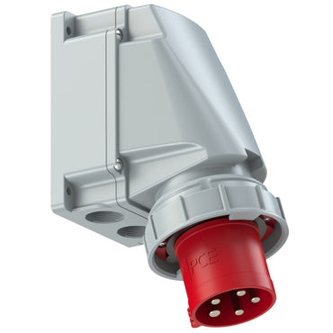 PCE CEE-wall mounted plug ; 5 pin; IP66; 63A