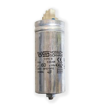 Vossloh Schwabe Aluminium capacitor 60µF, Type B, 250V