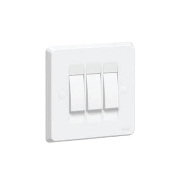 Tenby 10A Switch 3x1 way White