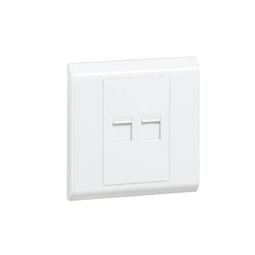 Tenby CAT6 UTP Data Outlet RJ45 Double White