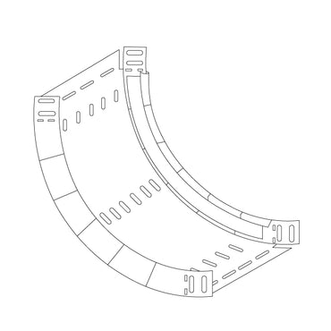 Delta 90 Degree inside riser (50mm side height)