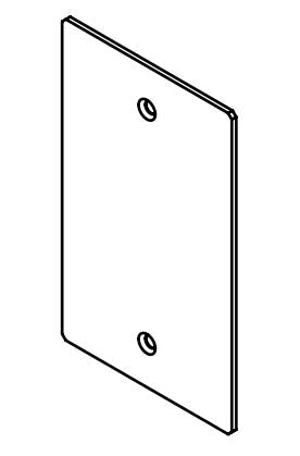 Legrand Evolution Series EFB6 Floor Box Blank Device Plate