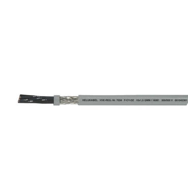 Helukabel F-CY-OZ PVC Flexible, Cu-Screened, Control Cable (per/m)