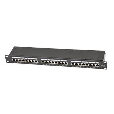 FS 24 Ports Cat6 shielded 110 Punch Down Patch Panel, 1U Rack Mount