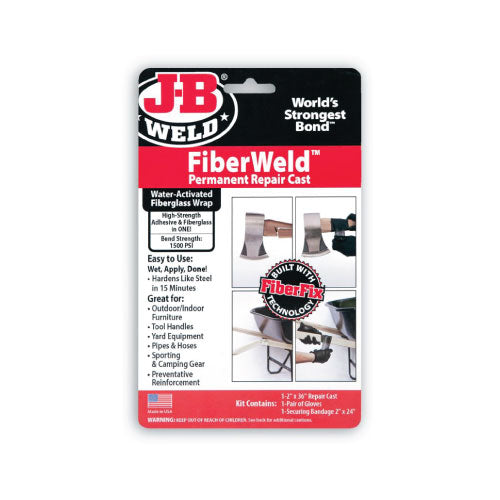 JB Weld Fiberweld Permanent Repair Cast 2" x 36" Fiber Wrap