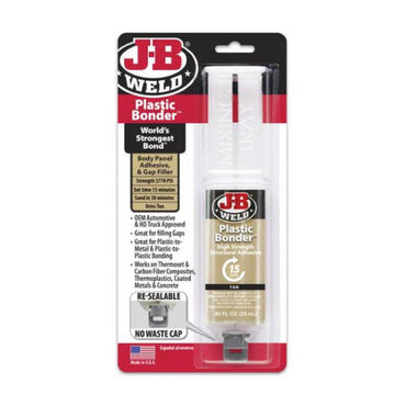 J-B Weld Plastic Bonder Adhesive Syringe - 25 ml