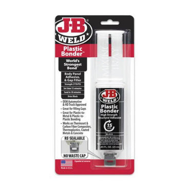 JB Weld Plastic Bonder Adhesive & Gap Syringe - 25 ml
