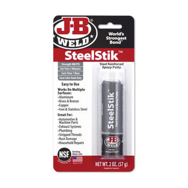 JB Weld 8267 Steel Reinforced Epoxy Putty Stick - 2 oz