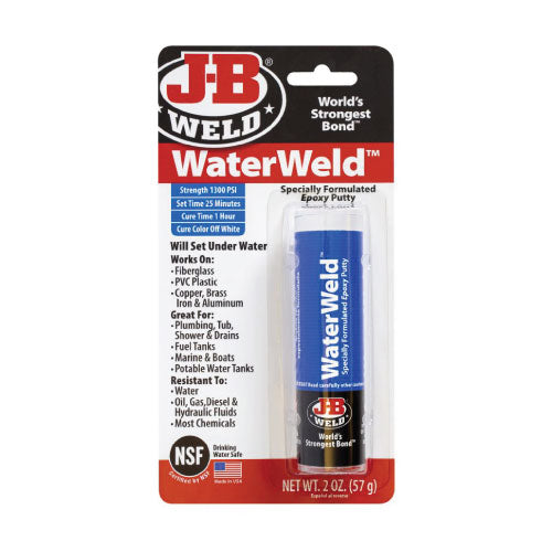 JB Weld WaterWeld Epoxy Putty Stick - 2 oz