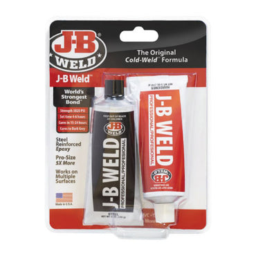 JB Weld Steel Epoxy Pro Size (2) Oz Twin Tubes