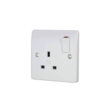 MK 13 Amp Single Double Pole Switched Socket