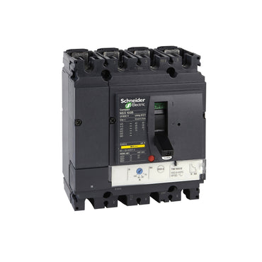 Schneider Circuit breaker NSX100N, 4P, TMD trip unit 63 A