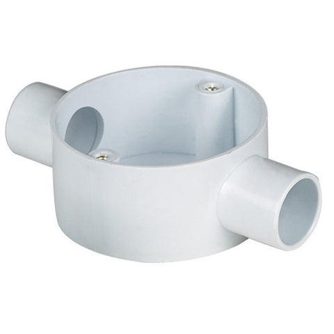Prestoplast PVC conduit circular box