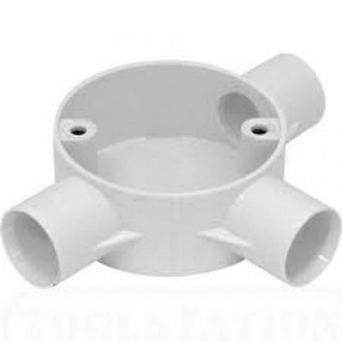 Prestoplast PVC conduit circular box