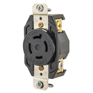 Bryant 20A Twist-Lock Single Nylon Receptacle