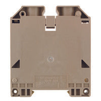Weidmuller WDU 70N/35 Feed-through terminal, Screw connection, 70 mm², 1000 V, 192 A, dark beige