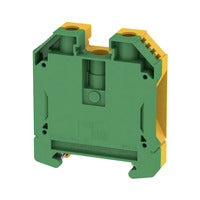 Weidmuller WPE 35 PE terminal, Screw connection, 35 mm², 4200 A (35 mm²), Green/yellow