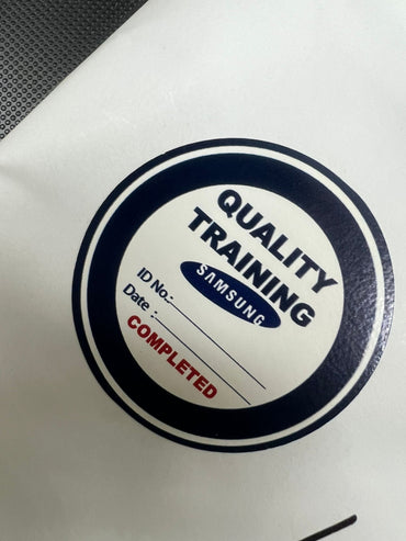 Sticker quality training sticker