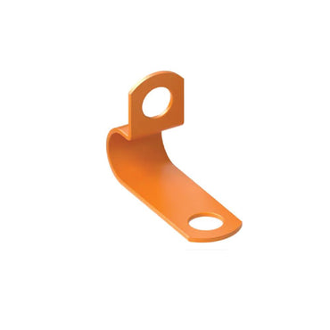 Wrexham LSF Coated Single Fixing P Clip (43 Orange)